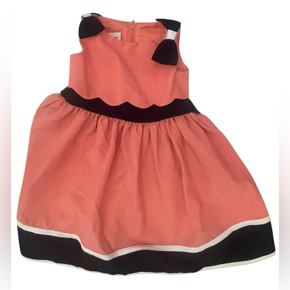 Bonnie Jean Coral and Navy Kids Dress